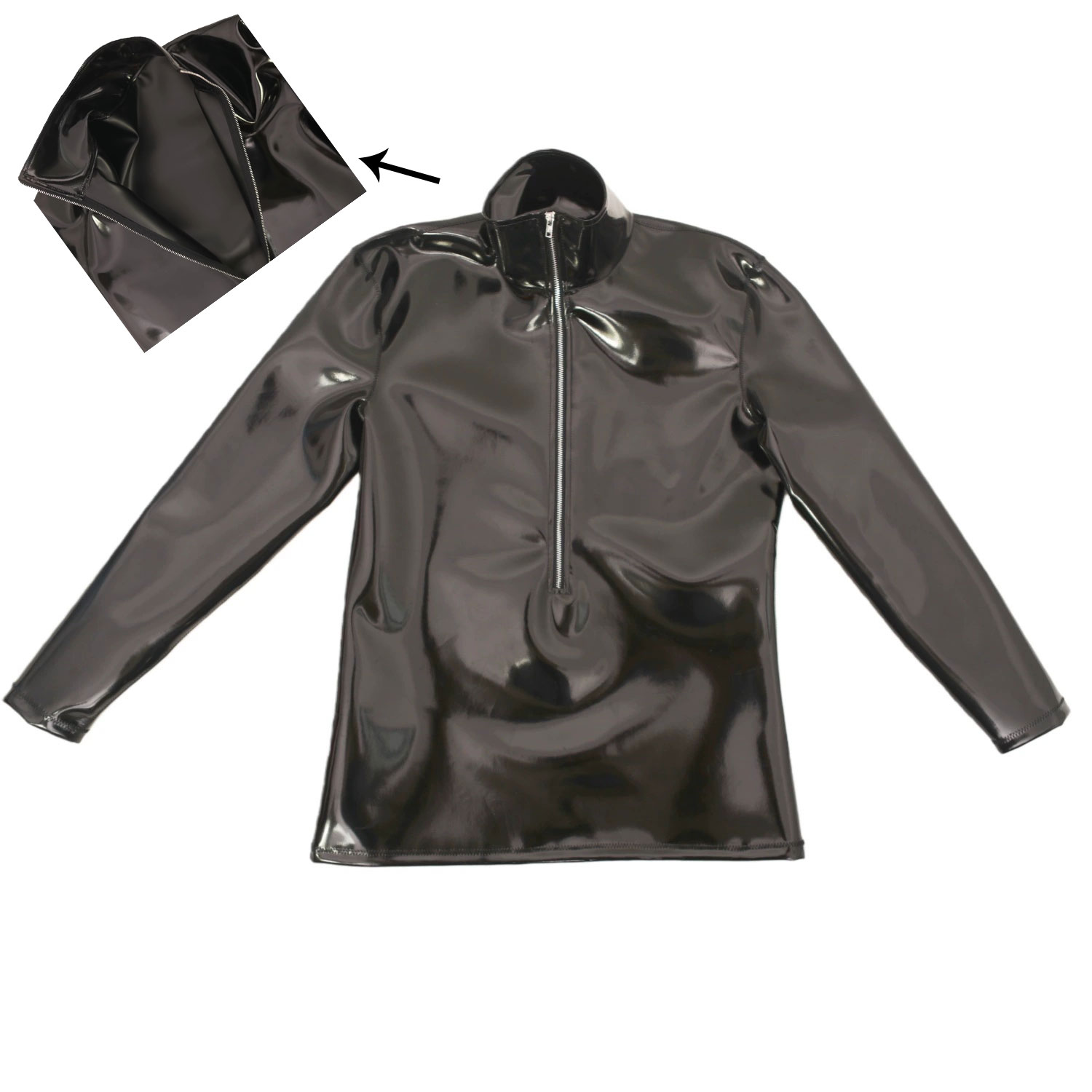 Mens Fashion Wear - Nouvelle mode tissu Latex hommes T-shirts