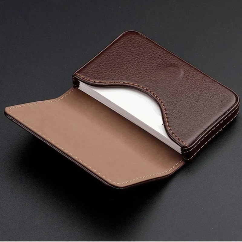 Men'S Fashion Visiting Card - Porte-cartes de crédit en cuir PU