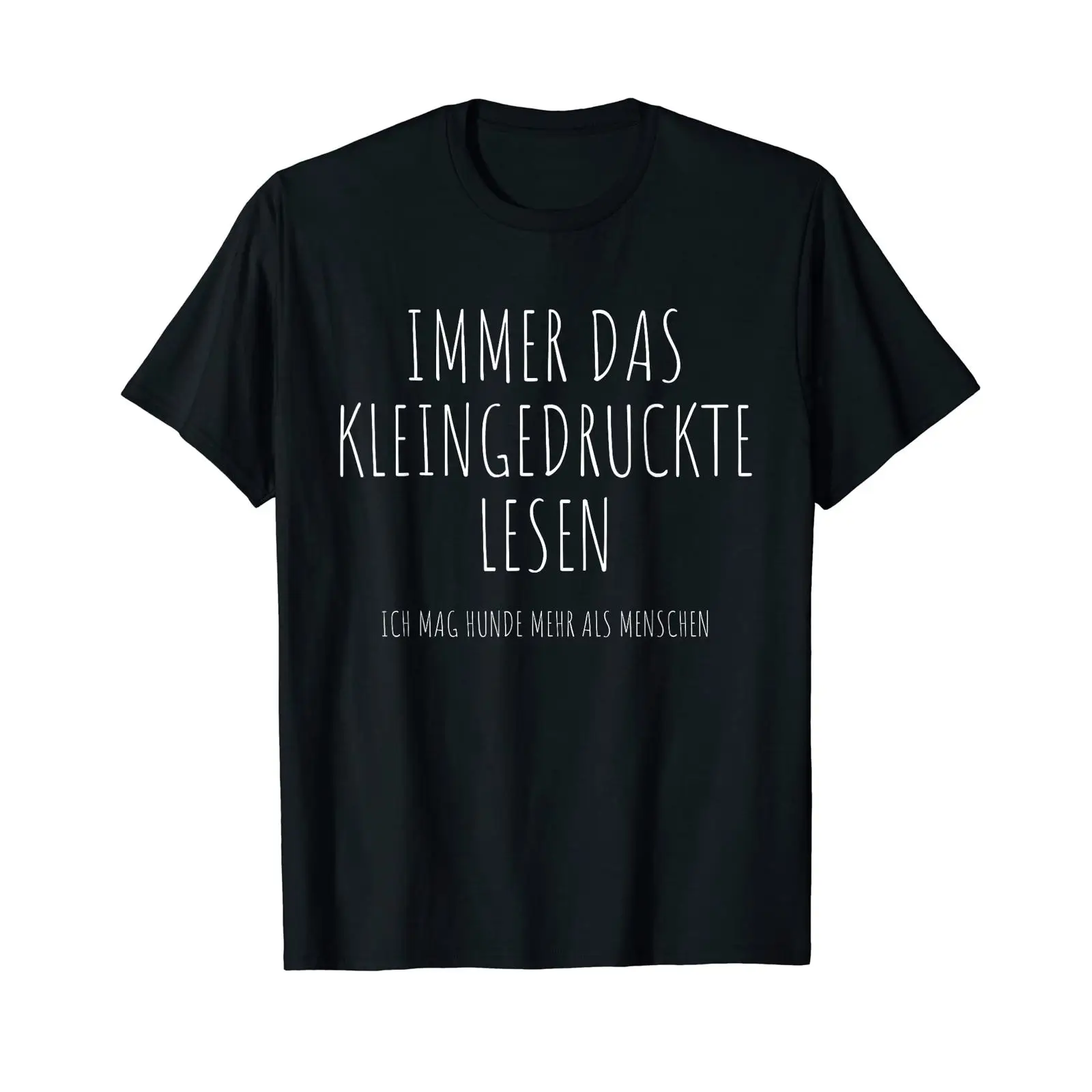 Men'S Fashion Mag - T-shirt avec texte allemand « Ich