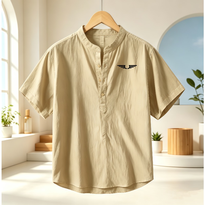 Linen Shirt Summer - Chemise à manches courtes pour homme