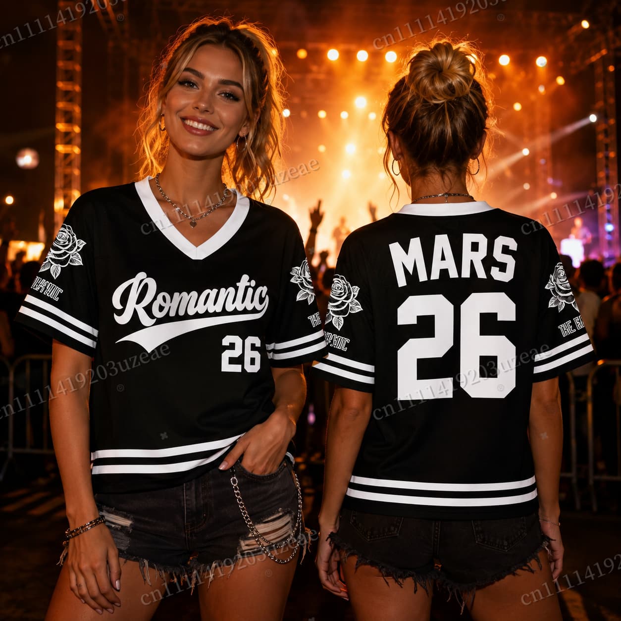 Men'S Fashion For 70 Year Old - T-shirt Romantique Tour Football Bruno Mars