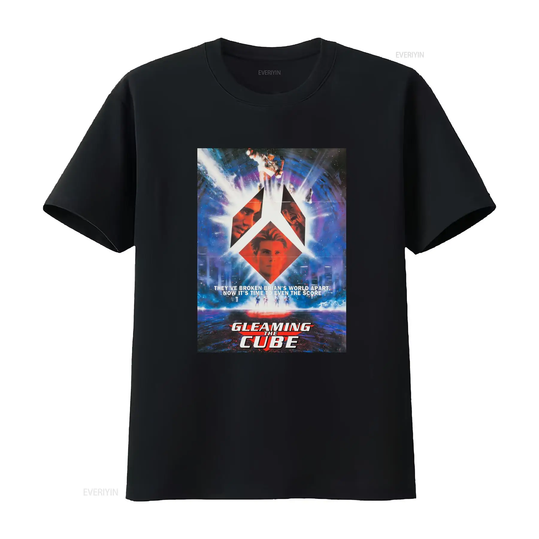 Mens Fashion In The 80S - T-shirt Gleaming The Cube Movie Retro
