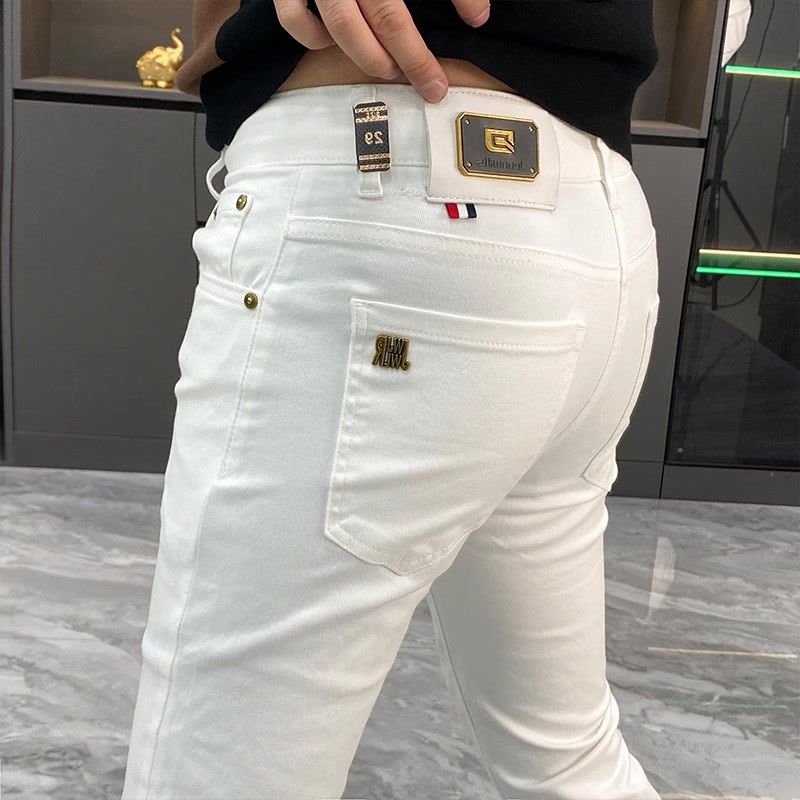 Men'S Fashion Jeans And Boots - Jean blanc pour hommes, produits européens,