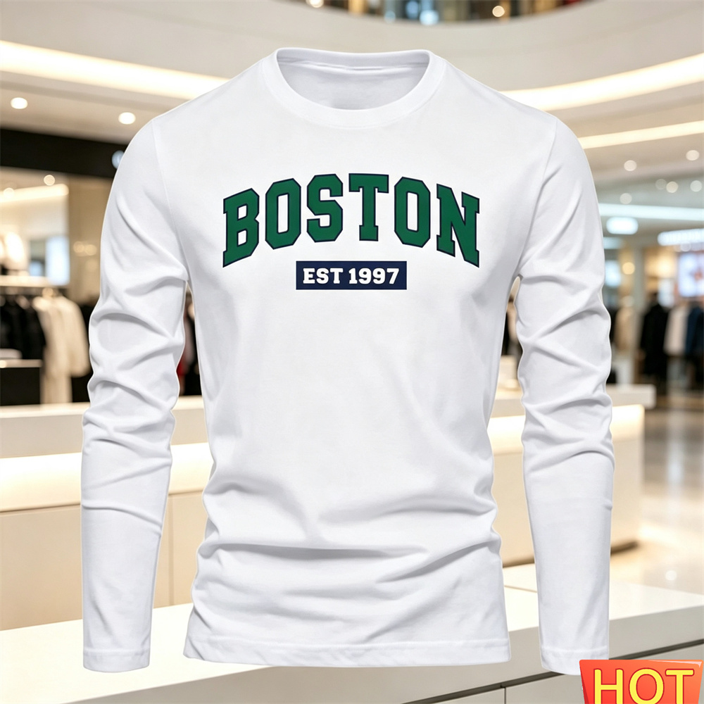 Mens Fashion Wear - T-shirt à manches longues pour hommes,