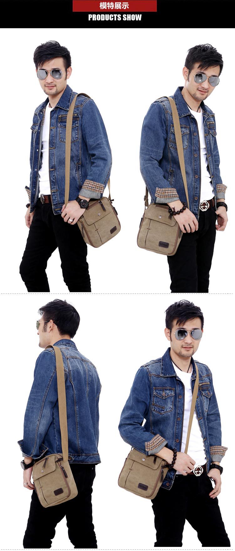 Men'S Fashion Mag - Nouveau Sac en Toile Mags pour