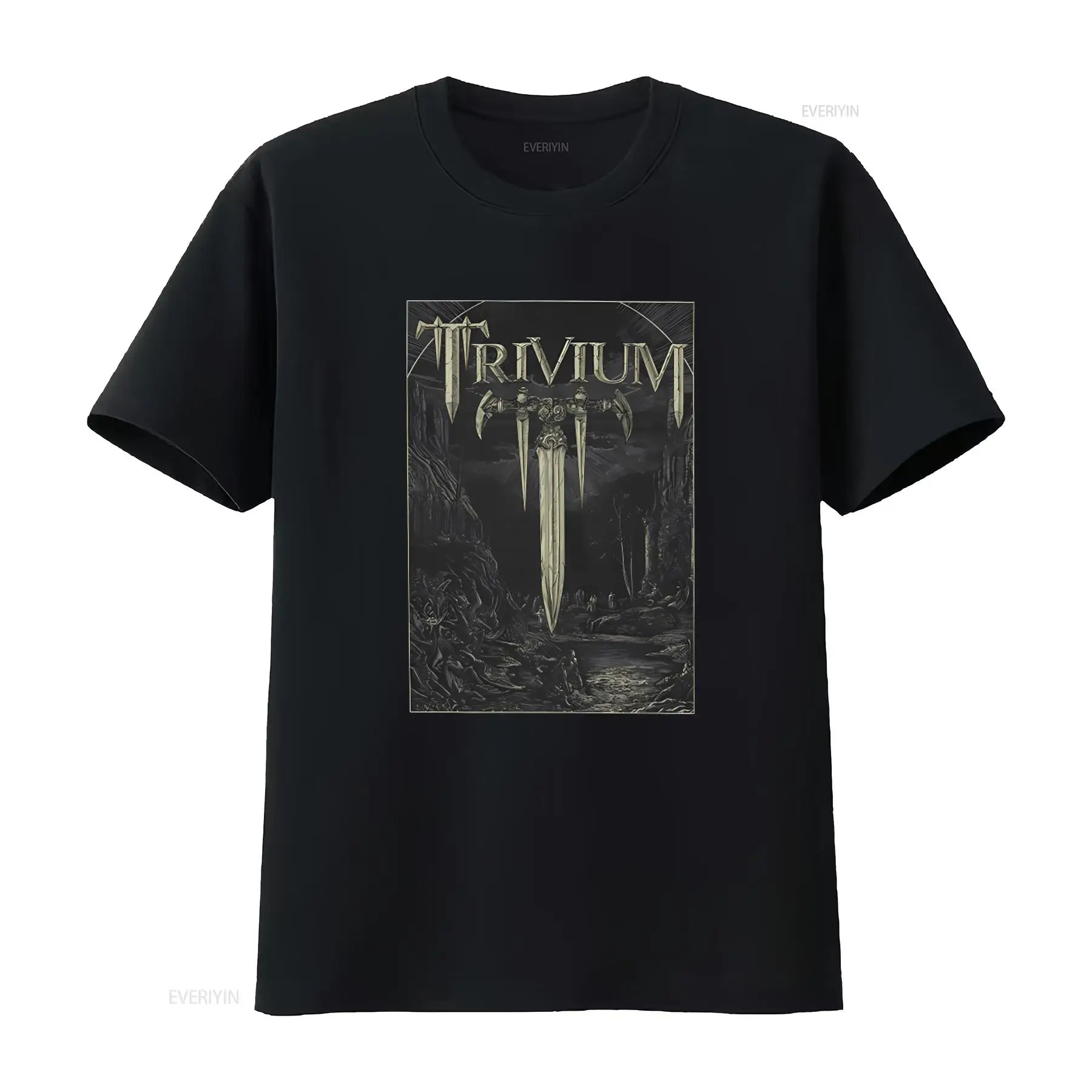 Xl Men'S Fashion - Trivium Battle Metal Band T-shirt officiel