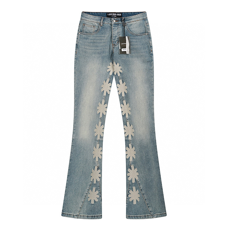 Men'S Fashion Jeans And Boots - Jean LOSTSHDWS bleu clair délavé Vintage