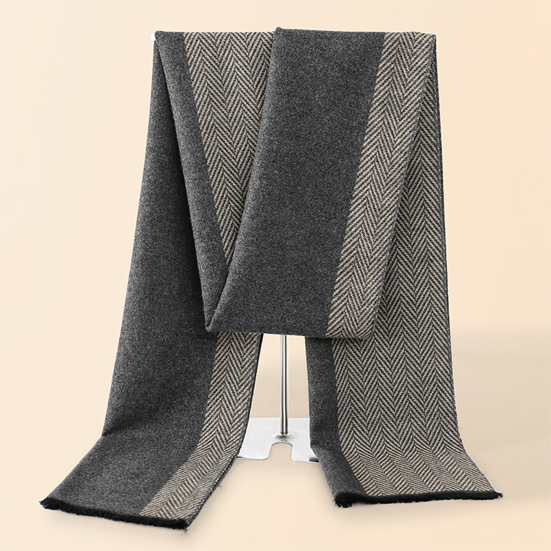 Men Scarf Wool - Luxe hiver hommes écharpe châle chaud