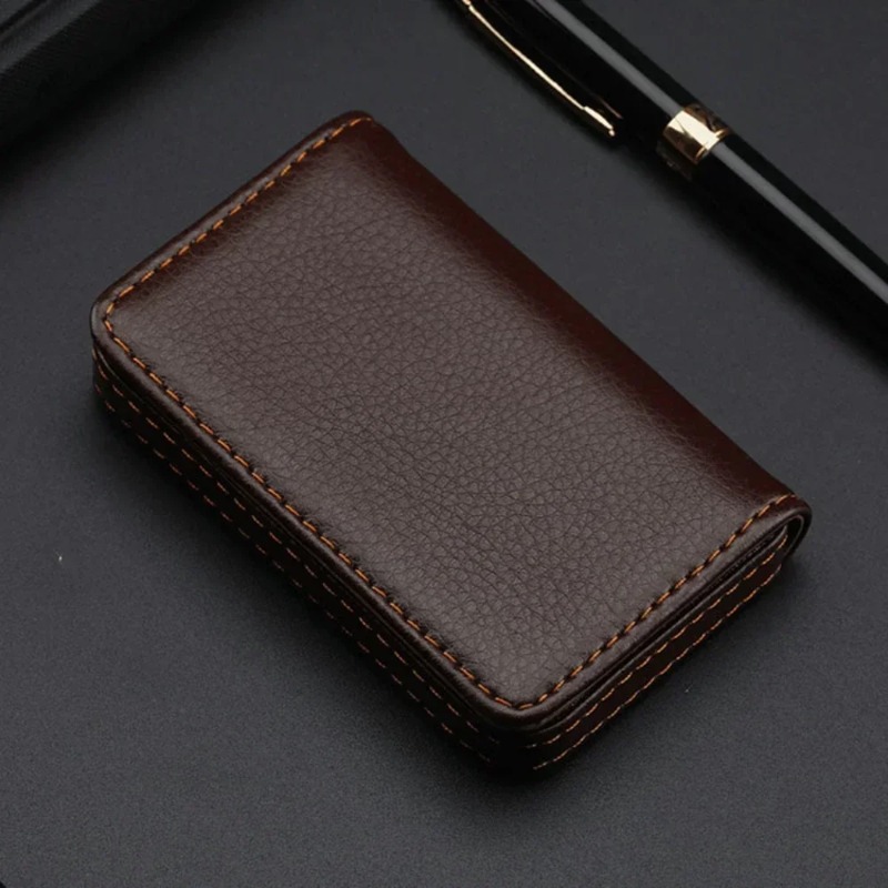 Porte-cartes de crédit en cuir - Men'S Fashion Visiting Card avis et prix