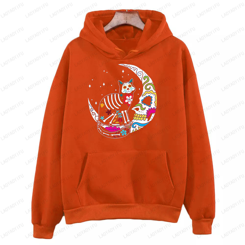 Sweat-shirt squelette chat et  - Men'S Fashion For 70 Year Old avis et prix