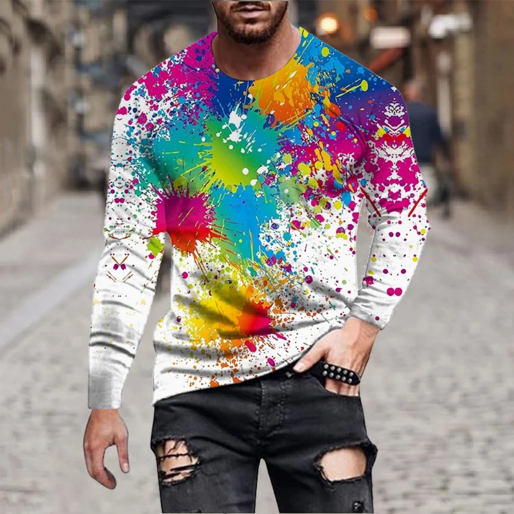 T-shirt à manches longues impr - Men'S Fashion Trends 2025 avis et prix