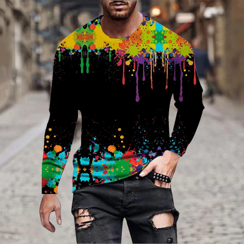 T-shirt à manches longues impr - Men'S Fashion Trends 2025 avis et prix