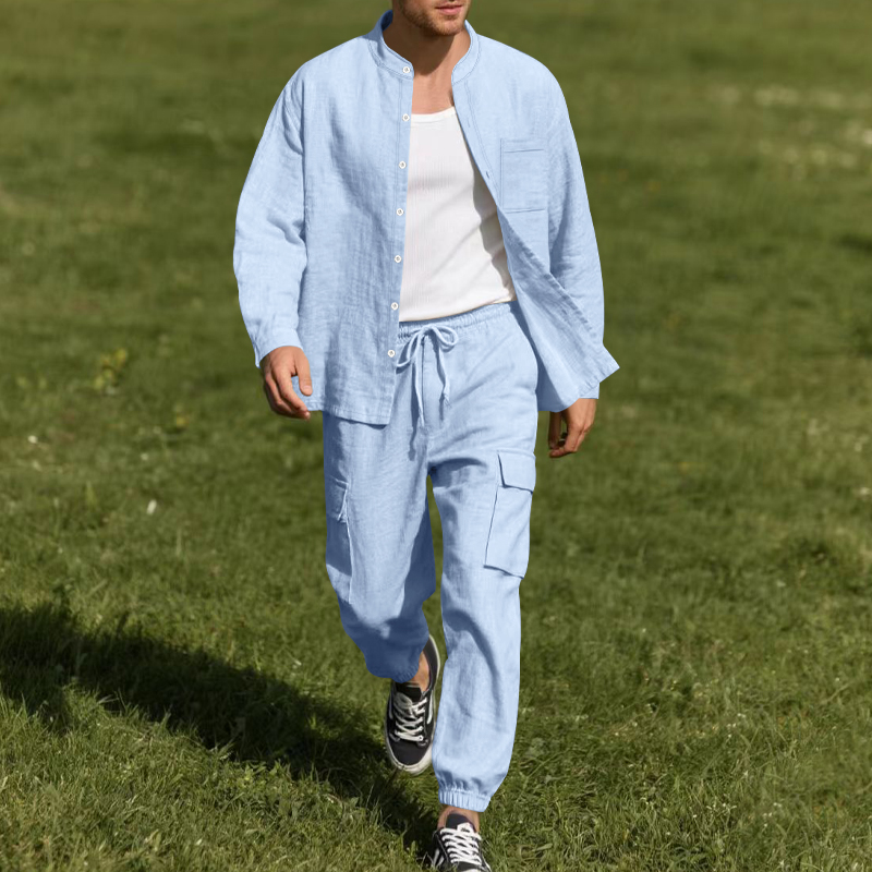 Ensemble deux pièces en lin re - Linen Shirt Summer avis et prix
