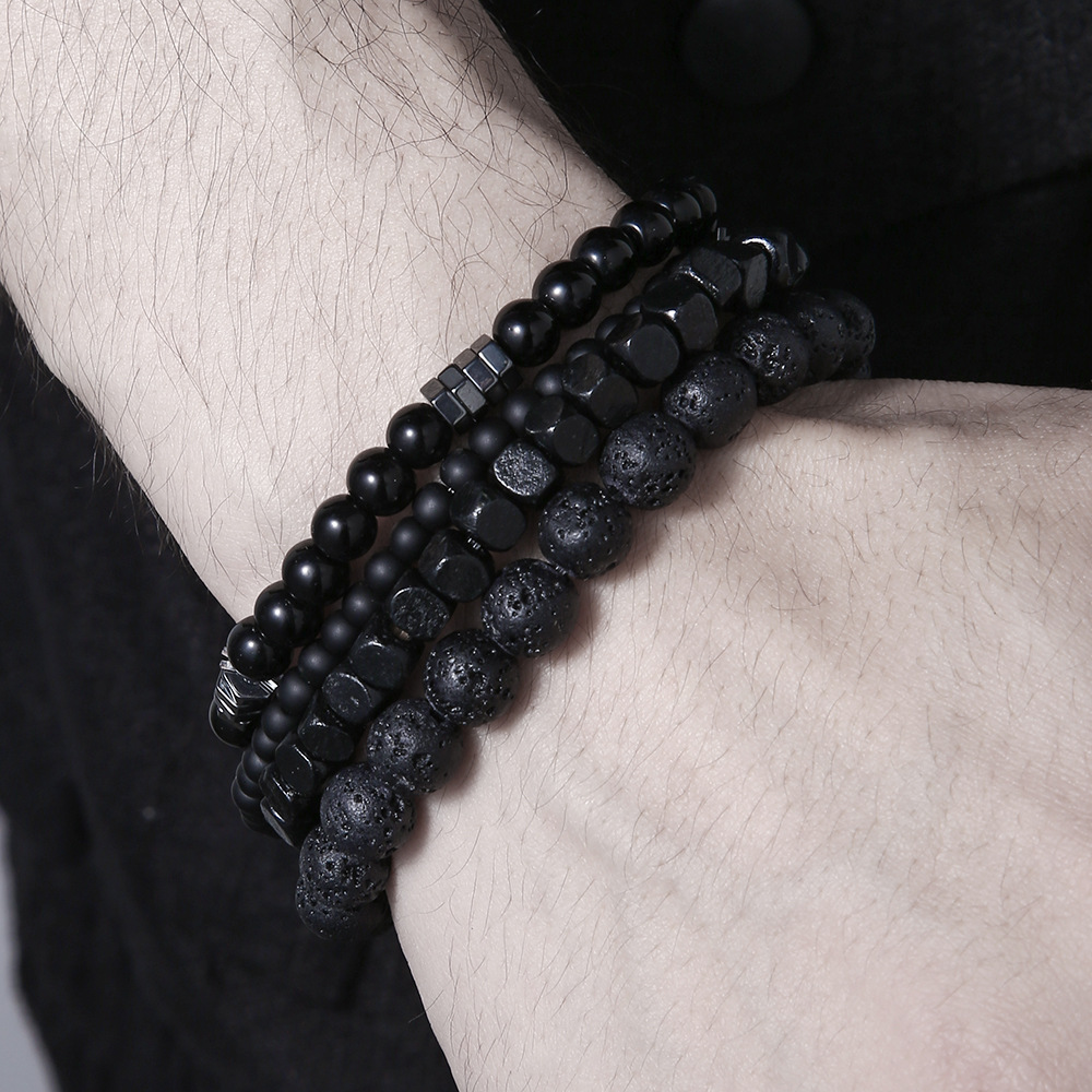 Bracelets en perles de pierre  - Mens Fashion Combination avis et prix