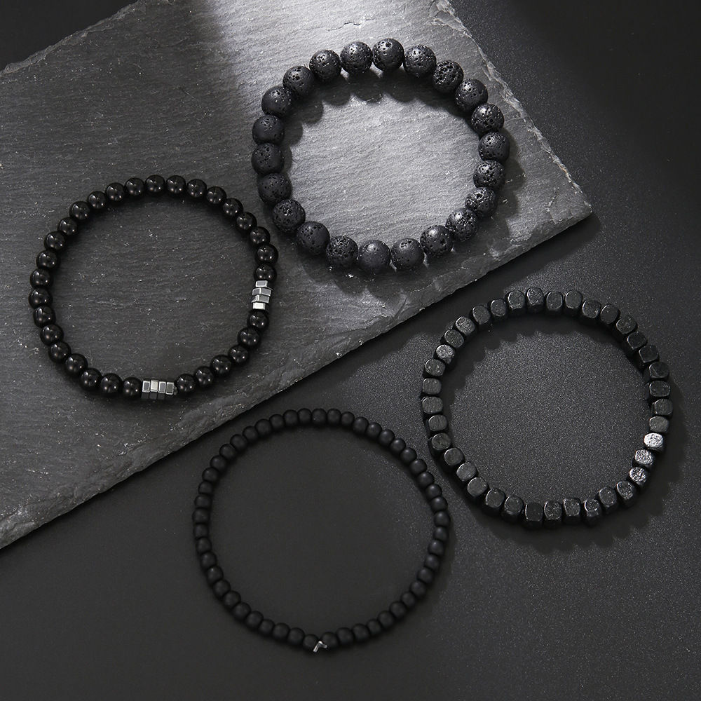 Bracelets en perles de pierre  - Mens Fashion Combination avis et prix