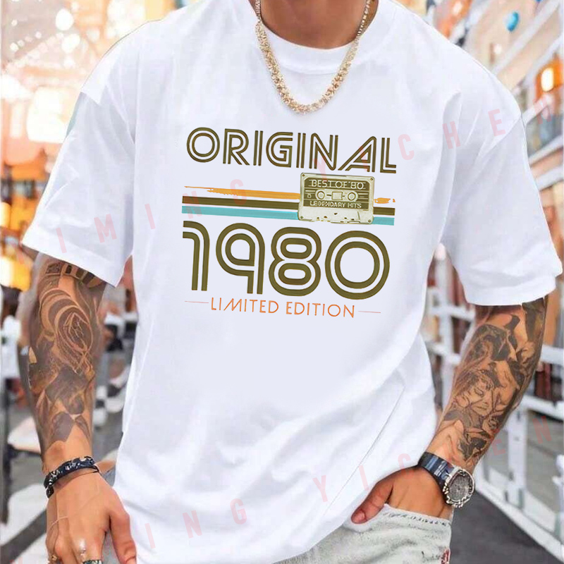 T-shirt rétro pour homme avec  - Mens Fashion In The 80S avis et prix