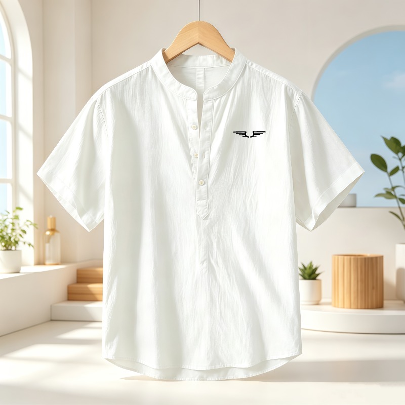 Chemise à manches courtes pour - Linen Shirt Summer avis et prix