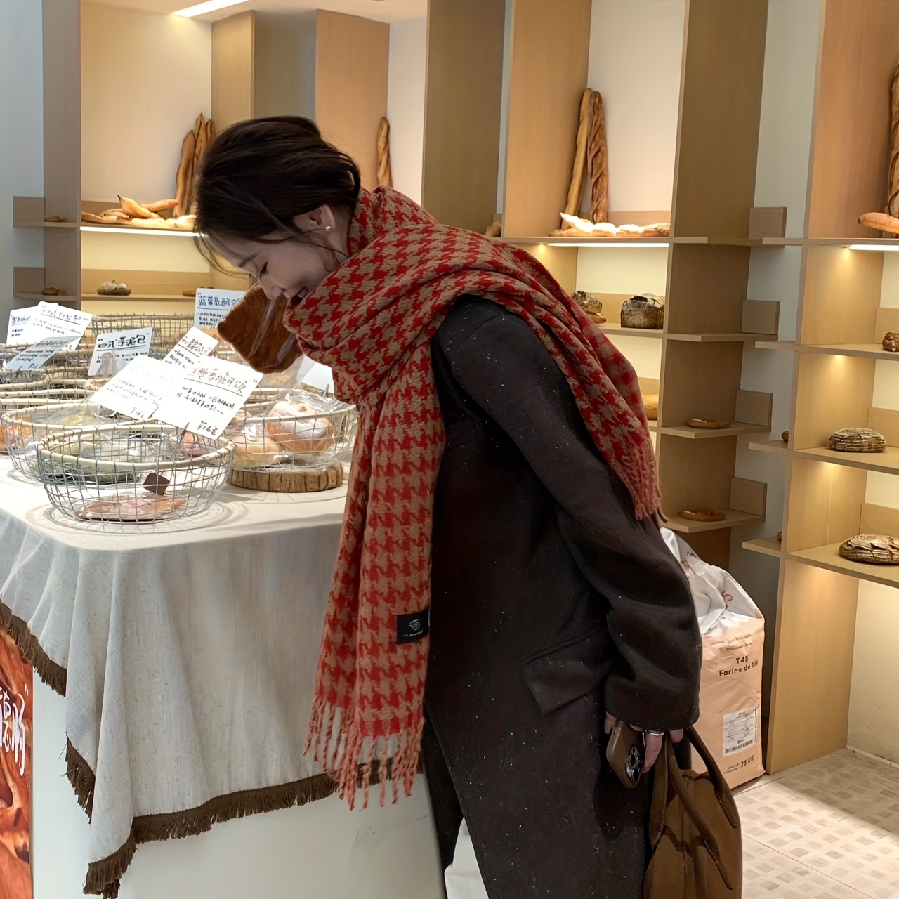 FANGSIGE Élégant Écharpe Chaud - Men Scarf Wool avis et prix
