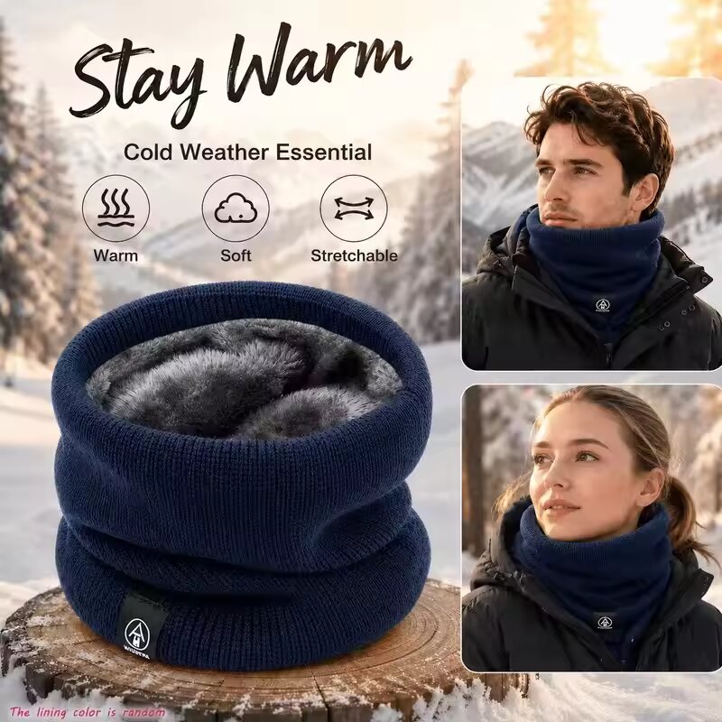 Écharpe de cou tricotée chaude - Men Scarf Wool avis et prix