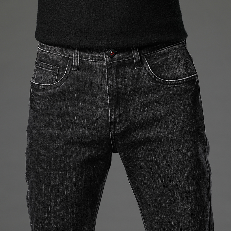 Jean Slim extensible en coton  - Men'S Fashion For 70 Year Old avis et prix