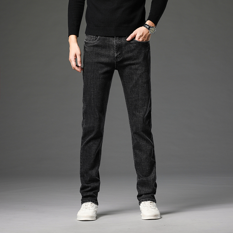 Jean Slim extensible en coton  - Men'S Fashion For 70 Year Old avis et prix