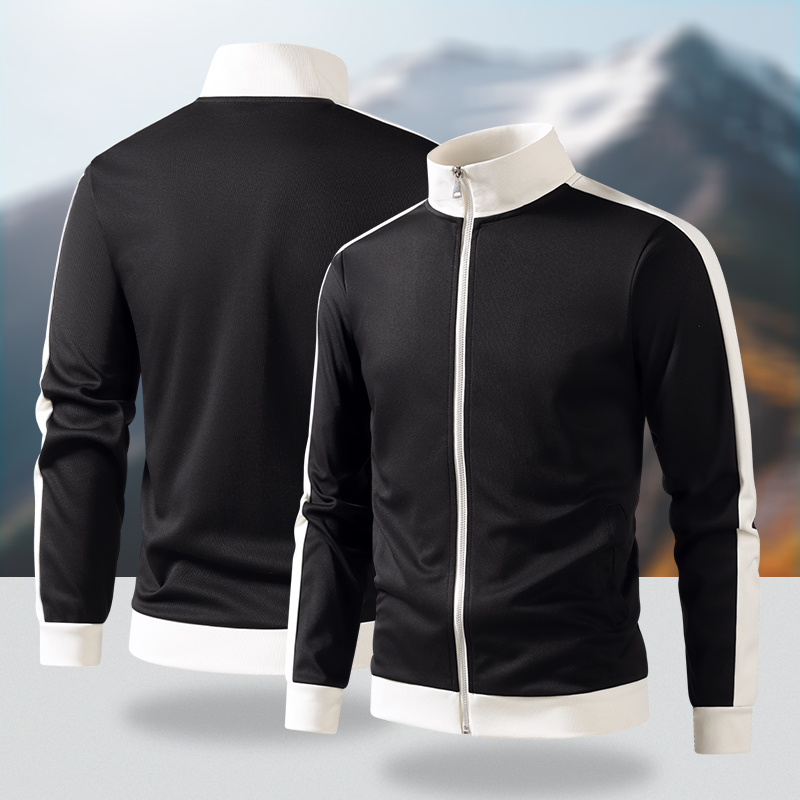 Veste de survêtement zippée à  - Mens Fashion Baseball Jersey avis et prix