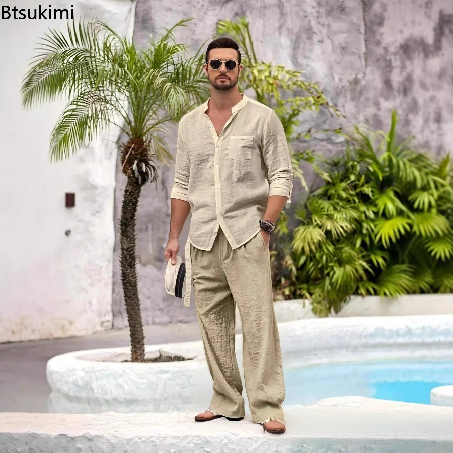 Nouvel ensemble décontracté 2  - Linen Shirt Summer avis et prix