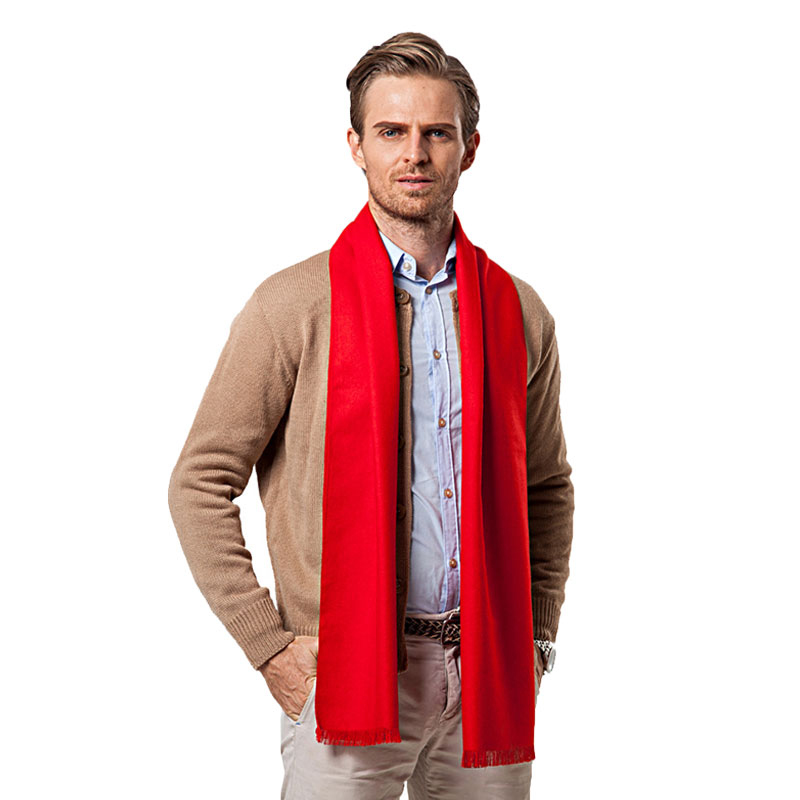 Écharpe monochrome en cachemir - Men Scarf Wool avis et prix