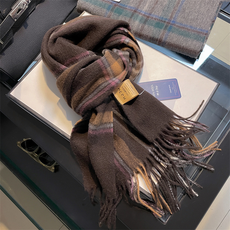Haute qualité Pure 100% laine  - Men Scarf Wool avis et prix