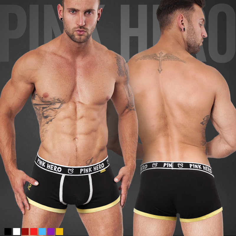 Boxer en coton rose pour homme - Men'S Fashion Underwear Brands avis et prix