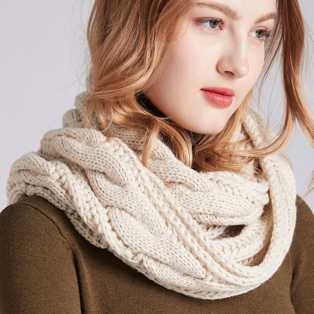 Écharpe tricotée élégante de c - Men Scarf Wool avis et prix