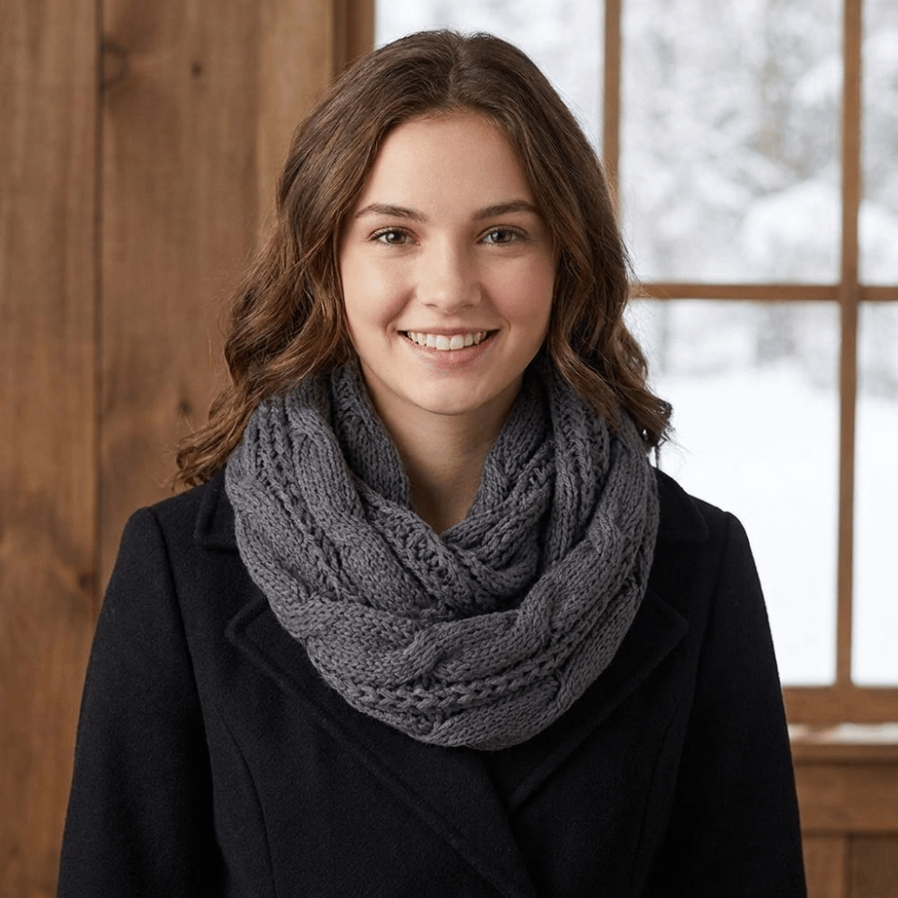 Écharpe tricotée élégante de c - Men Scarf Wool avis et prix