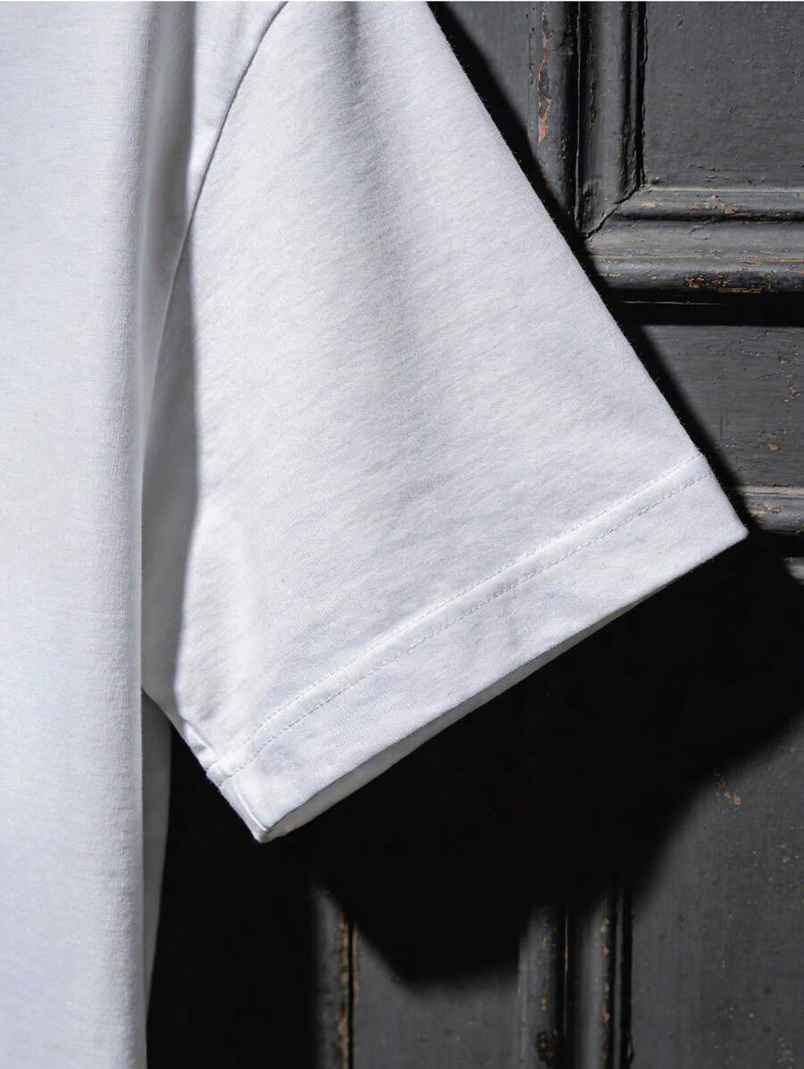 1pc T-shirt blanc pour homme a - York Men'S Fashion avis et prix