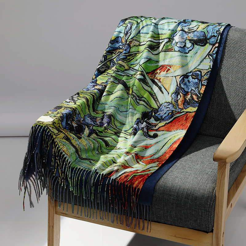 Marque de luxe peinture à l'hu - Men Scarf Wool avis et prix