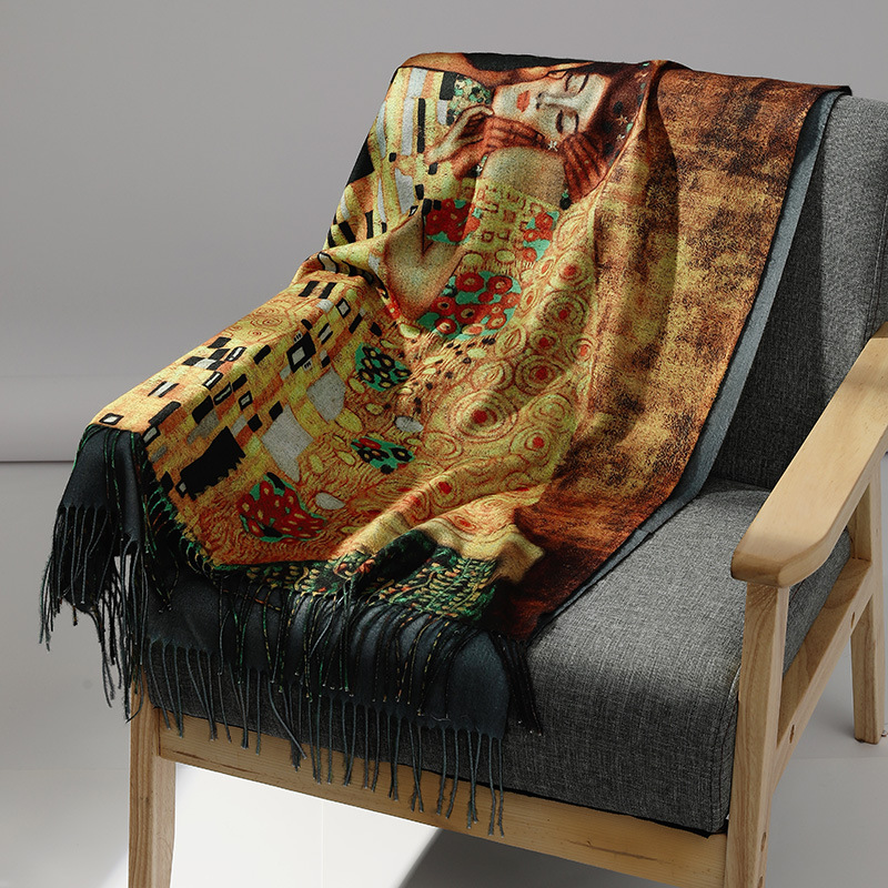 Marque de luxe peinture à l'hu - Men Scarf Wool avis et prix