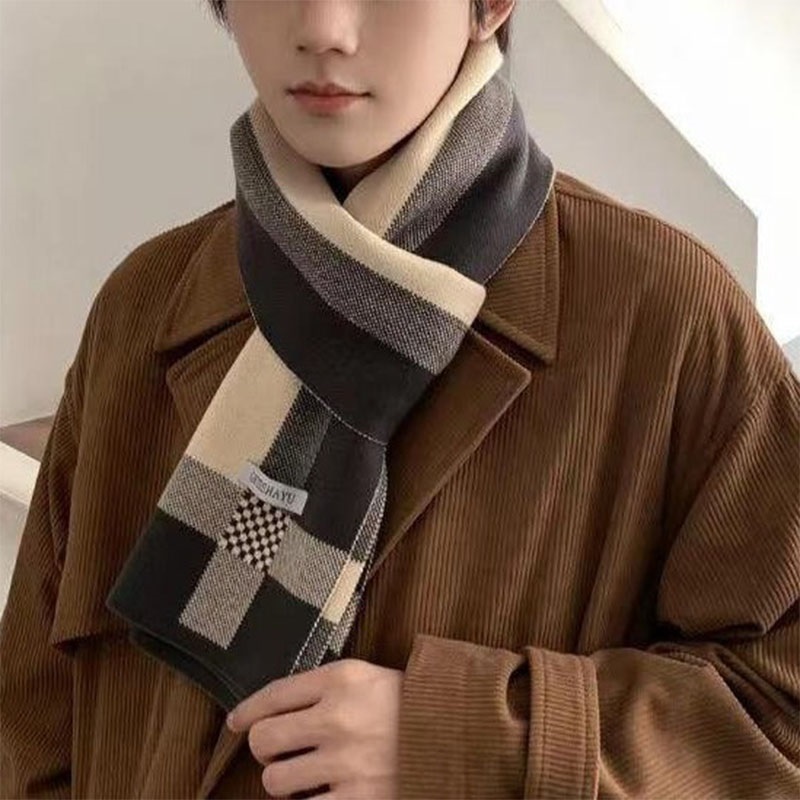 Nouveau hiver hommes écharpe g - Men Scarf Wool avis et prix