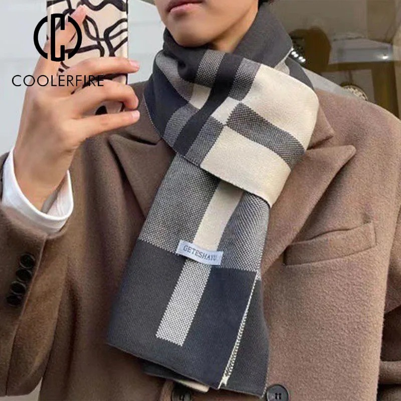 Nouveau hiver hommes écharpe g - Men Scarf Wool avis et prix