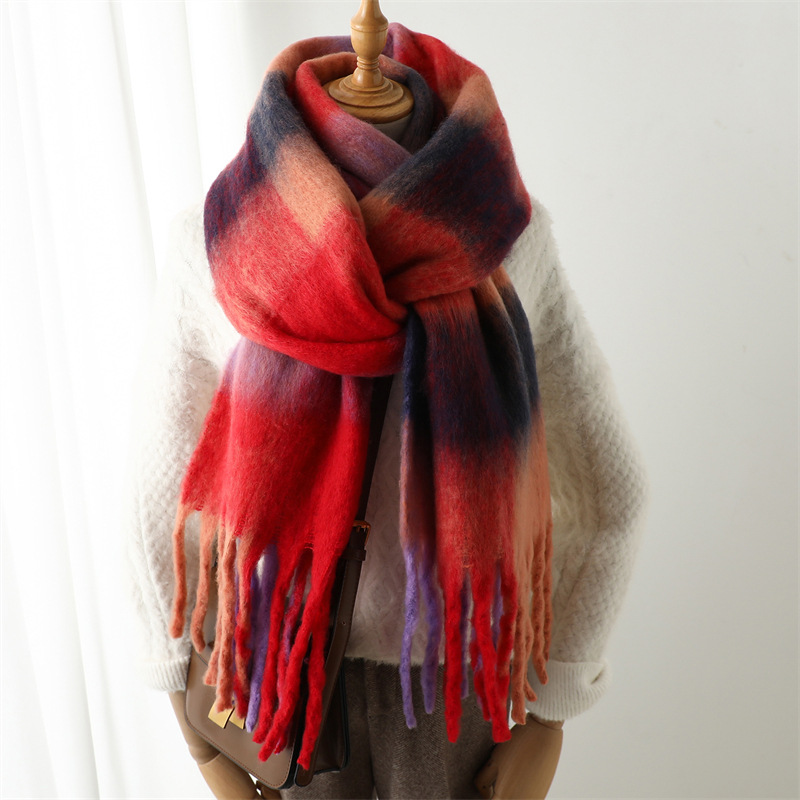 Nouvelle Écharpe à Carreaux Au - Men Scarf Wool avis et prix