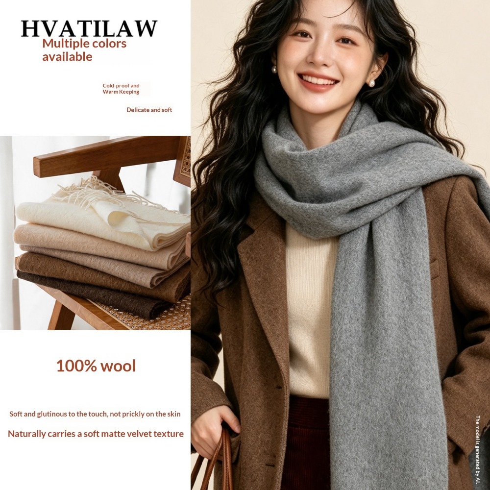 Écharpe d'hiver chaude 100% la - Men Scarf Wool avis et prix